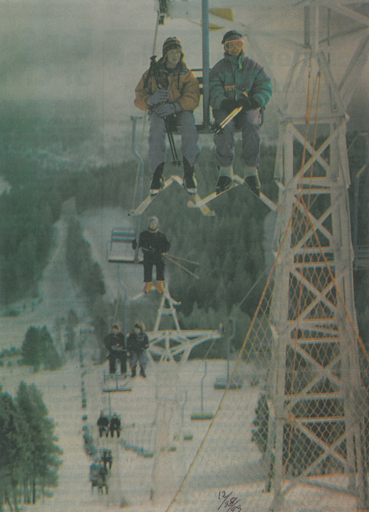 Riding the lift
